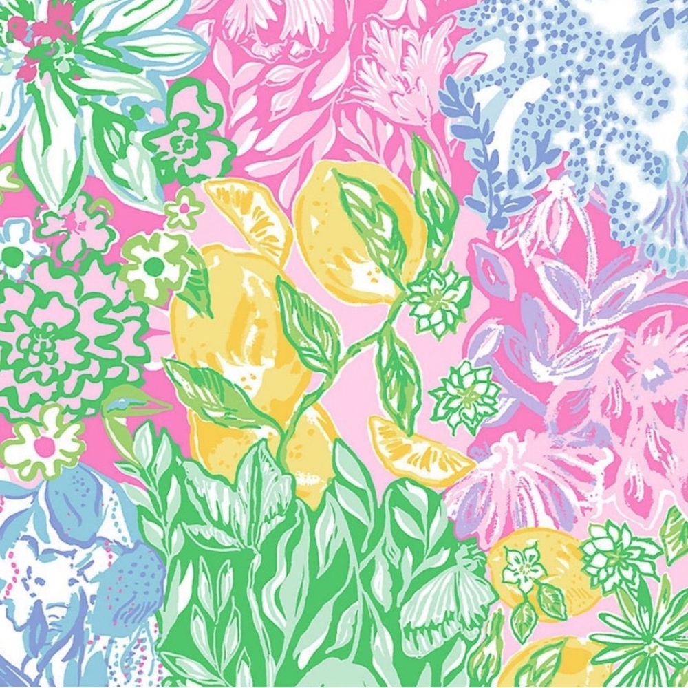🌸LILLY PULITZER Round Cosmetic Case In Multi Bright Delight Patch Accessories - Picture 7 of 7